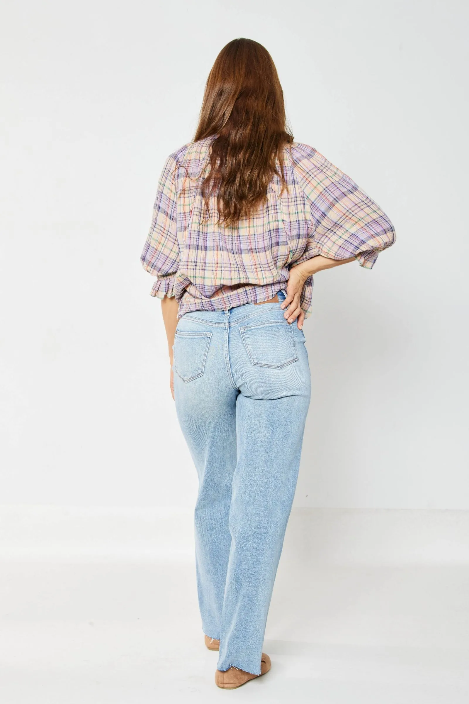 Judy Blue High Rise Rigid Magic 90's Destroyed Jeans