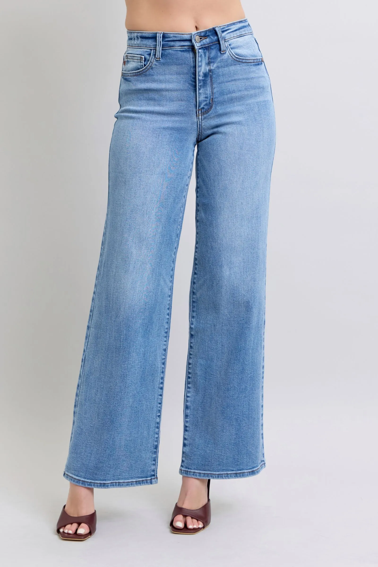 Judy Blue High-Waste Wide Leg Jeans
