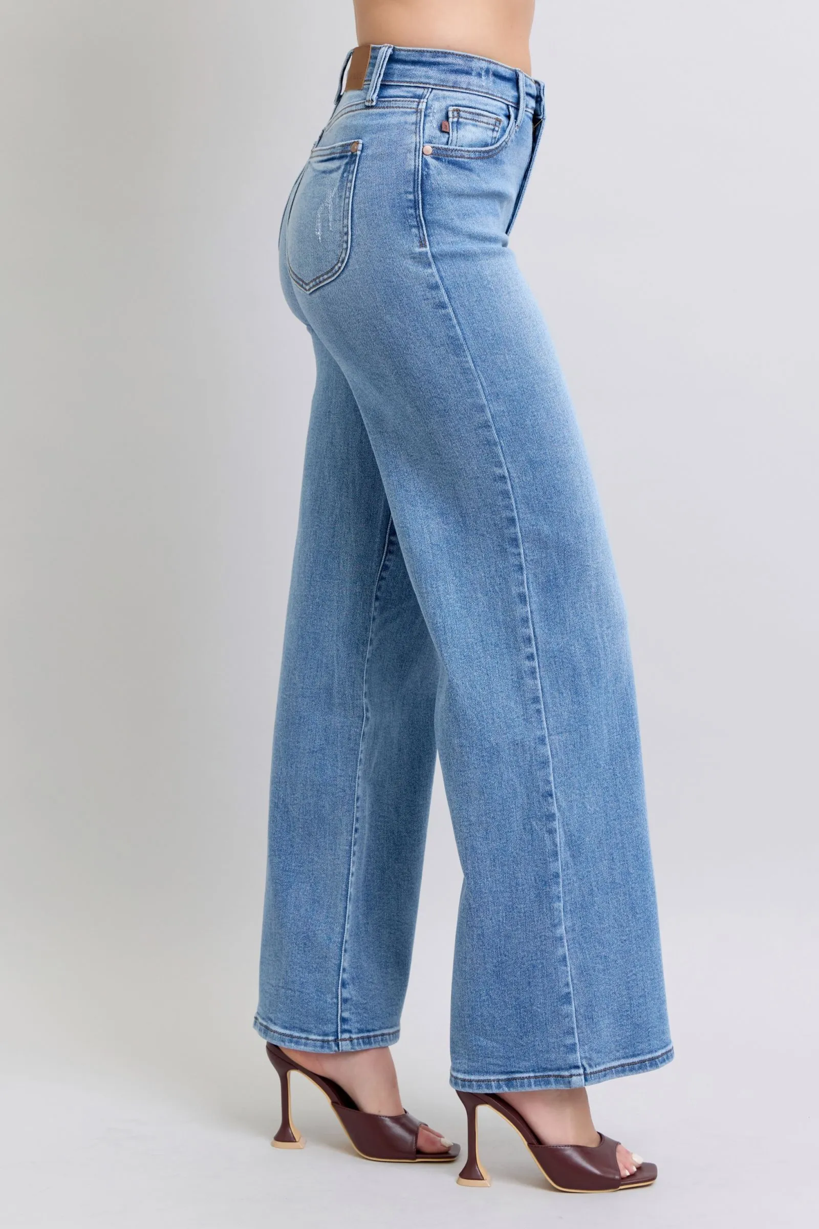 Judy Blue High-Waste Wide Leg Jeans