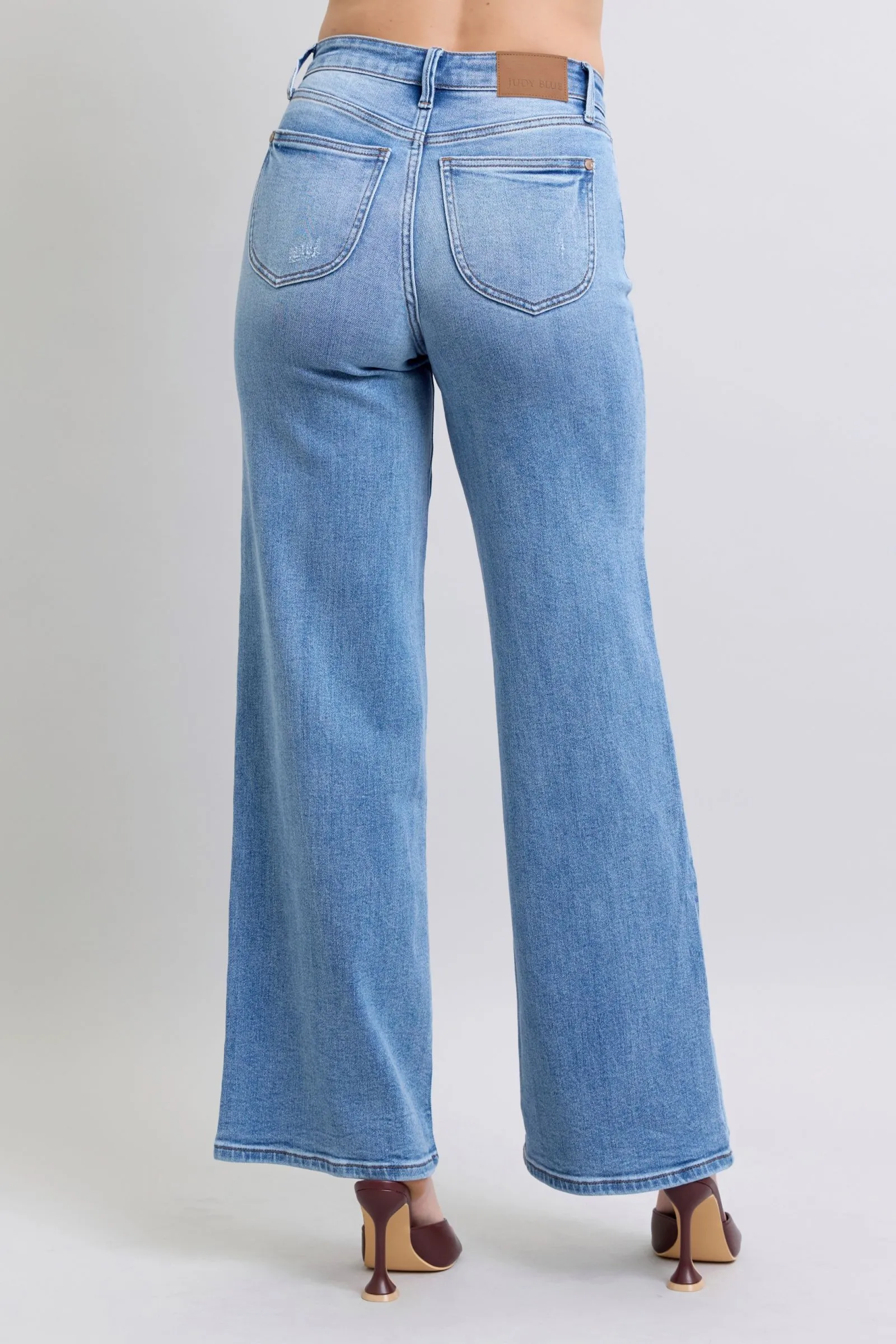Judy Blue High-Waste Wide Leg Jeans