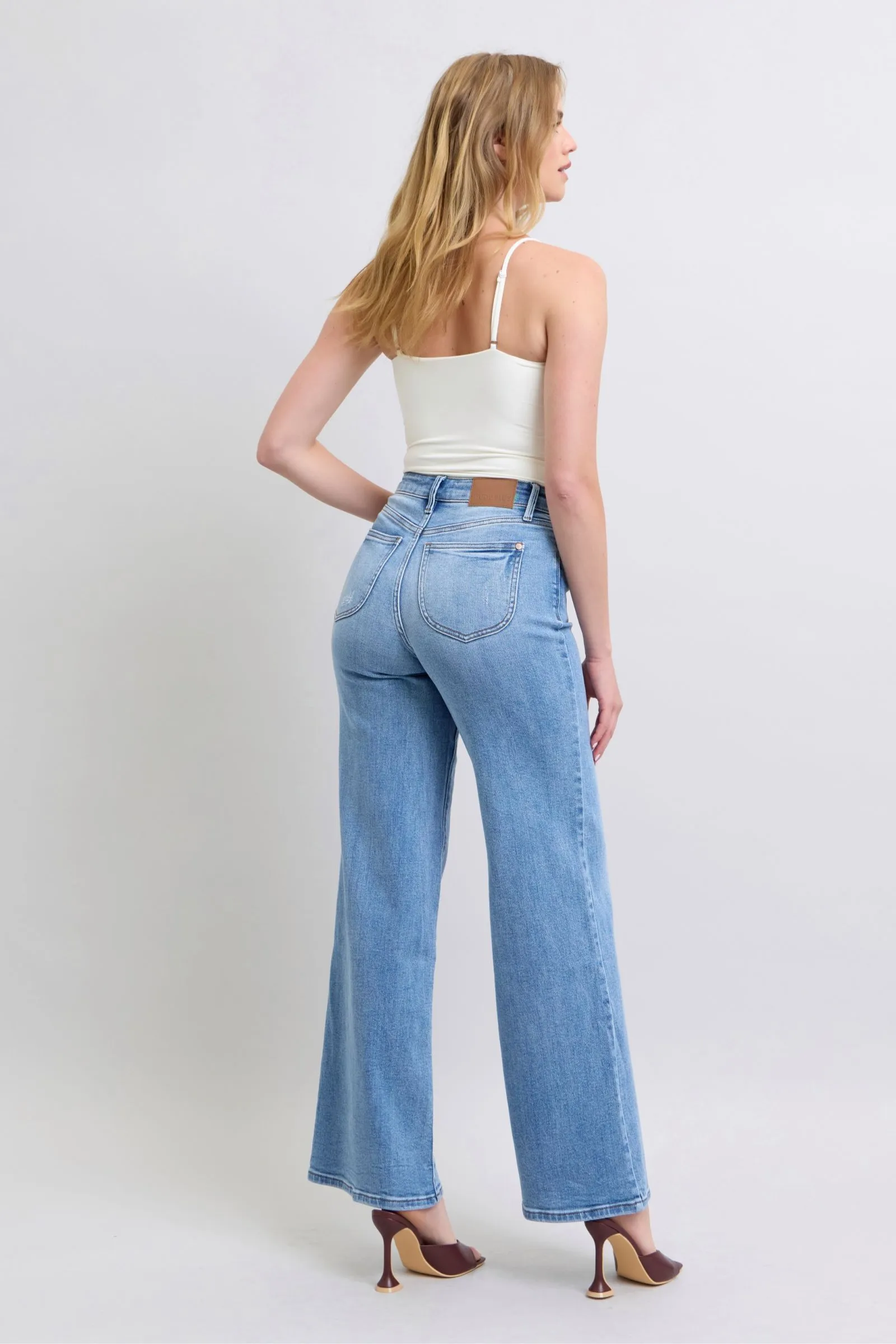 Judy Blue High-Waste Wide Leg Jeans