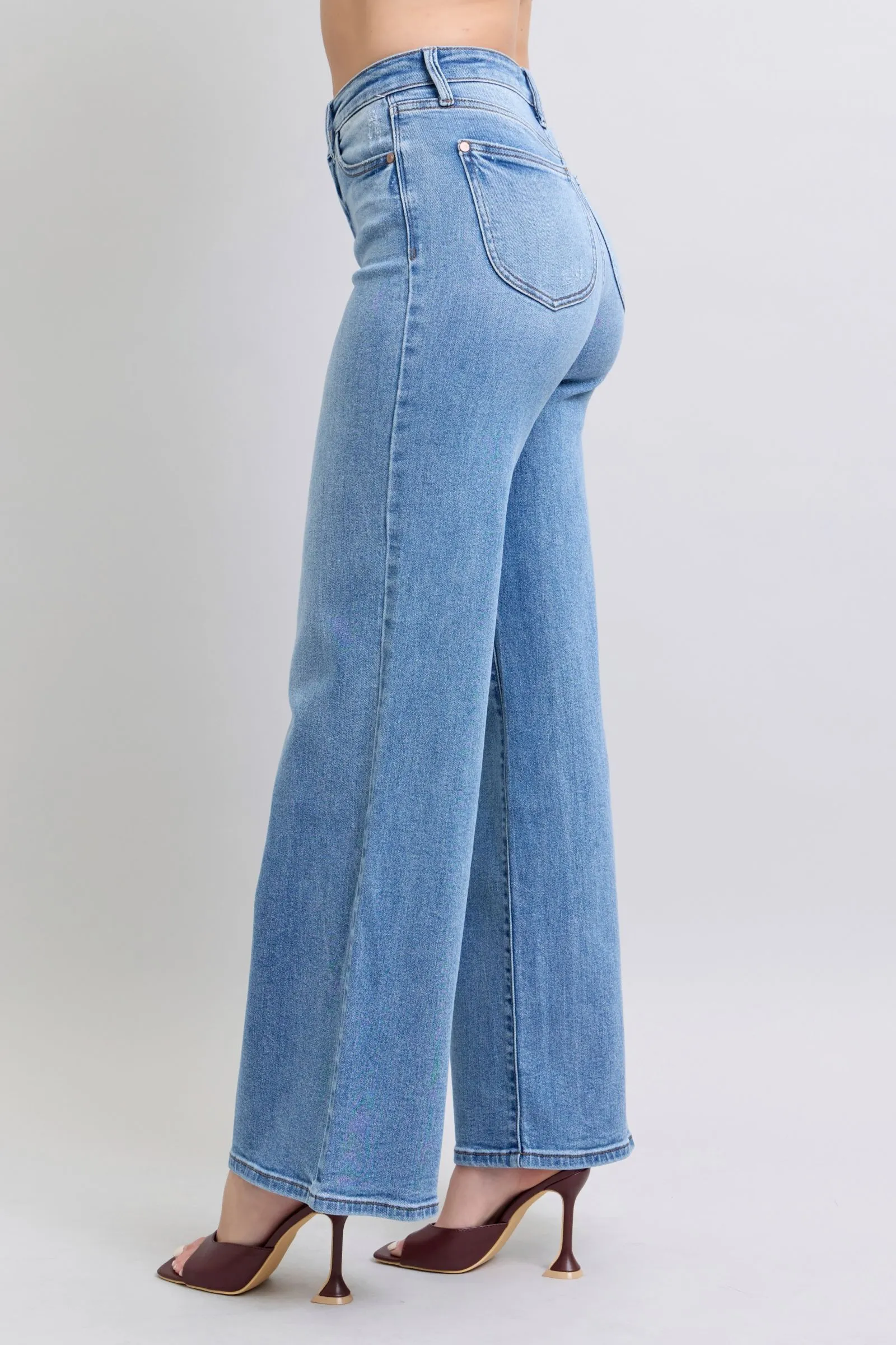Judy Blue High-Waste Wide Leg Jeans