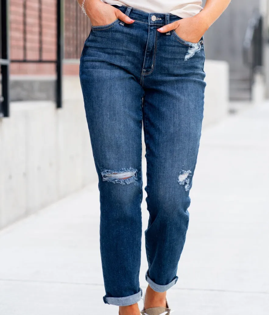 Judy Blue Winchester High Waist Boyfriend Jeans