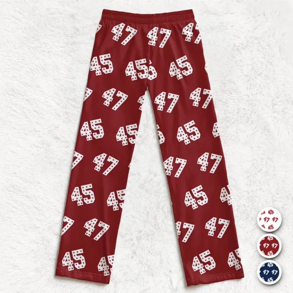 Keep The Conversation Going With Style - US Patriotic Pride Pajama Pants - Gift For Conservative Supporters