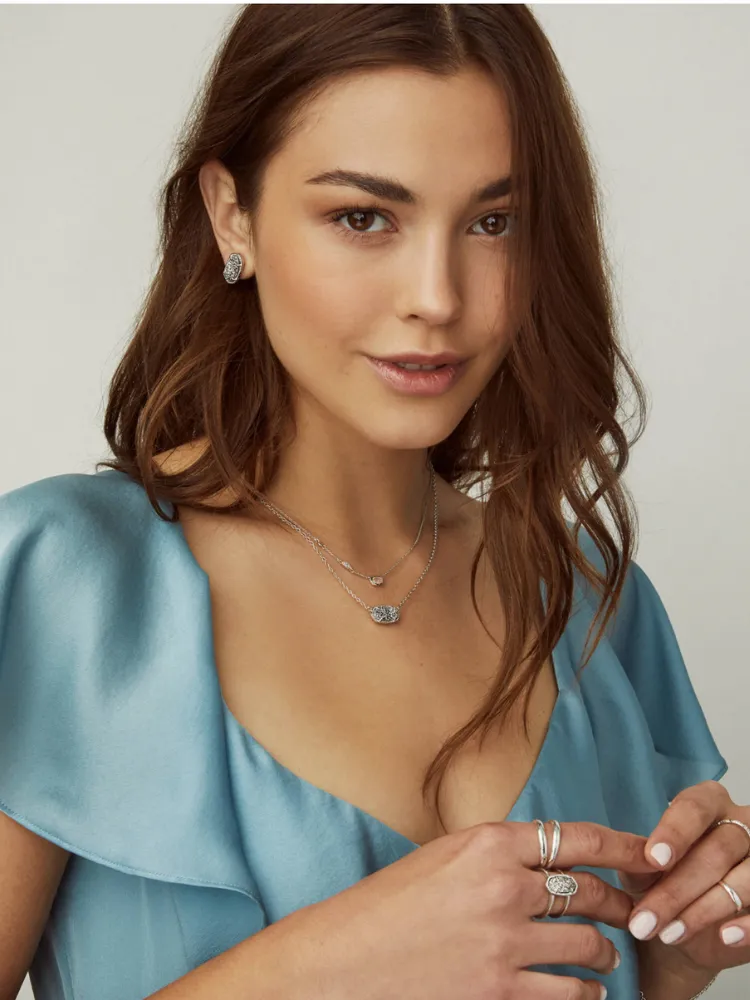 Kendra Scott: Ellie Earrings-Gold/Iridescent Drusy