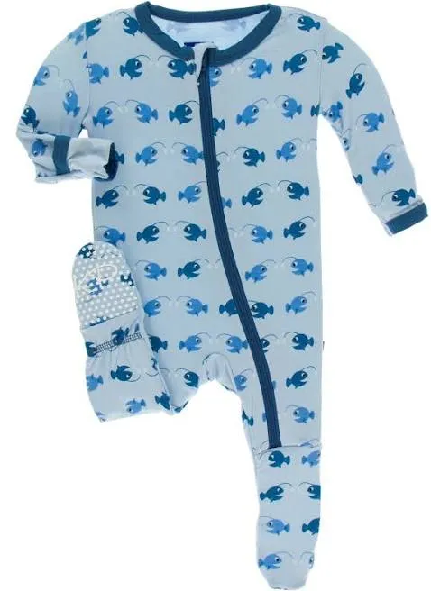 KicKee Pants Long Sleeve Orchid Angler Fish Pajama set