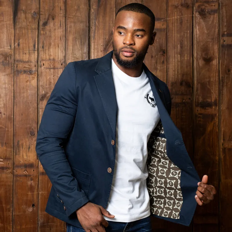 Kingsley Luxe Twill Blazer Midnight