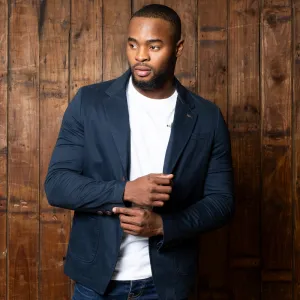 Kingsley Luxe Twill Blazer Midnight