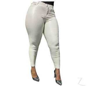 Ladies High Waist Super Skinny Super Stretchy Strong Denim Jeans | Plain | "Limu"
