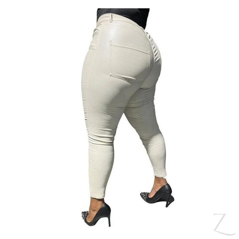 Ladies High Waist Super Skinny Super Stretchy Strong Denim Jeans | Plain | "Limu"