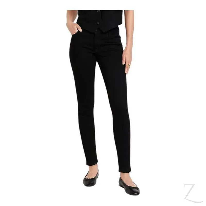 Ladies Super Skinny Super Strong Stretchy Denim Jeans | Plain | "Samina"