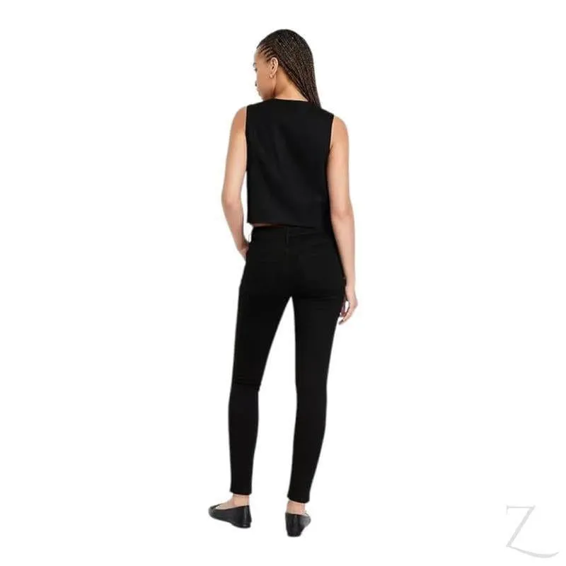 Ladies Super Skinny Super Strong Stretchy Denim Jeans | Plain | "Samina"