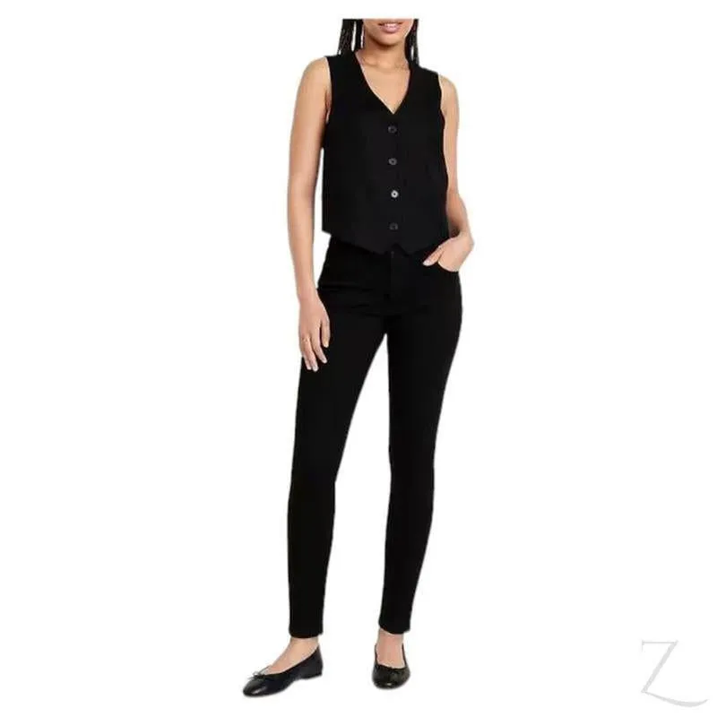 Ladies Super Skinny Super Strong Stretchy Denim Jeans | Plain | "Samina"