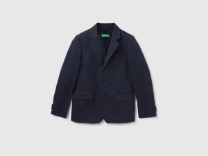 Lapel Textured Button Down Blazers