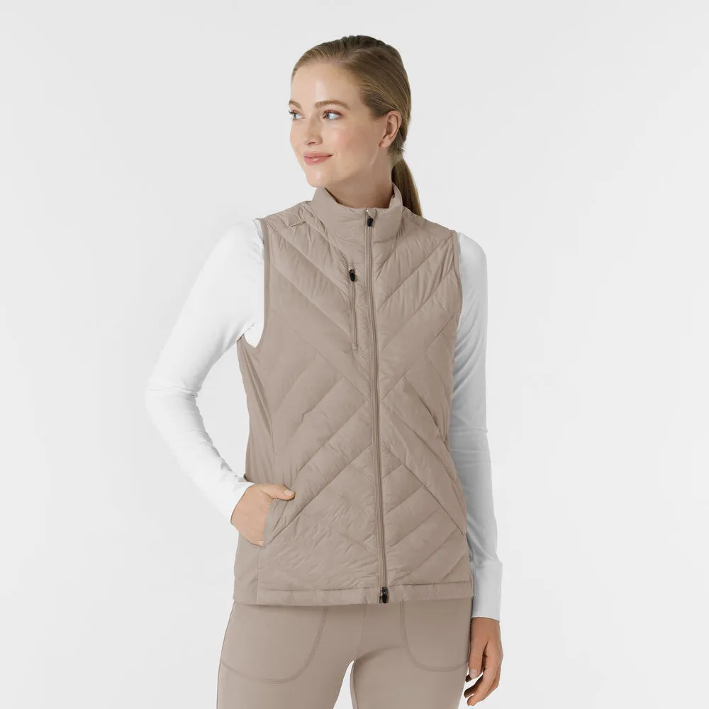 Layers 8277 Quilted Scrub Vest Haze