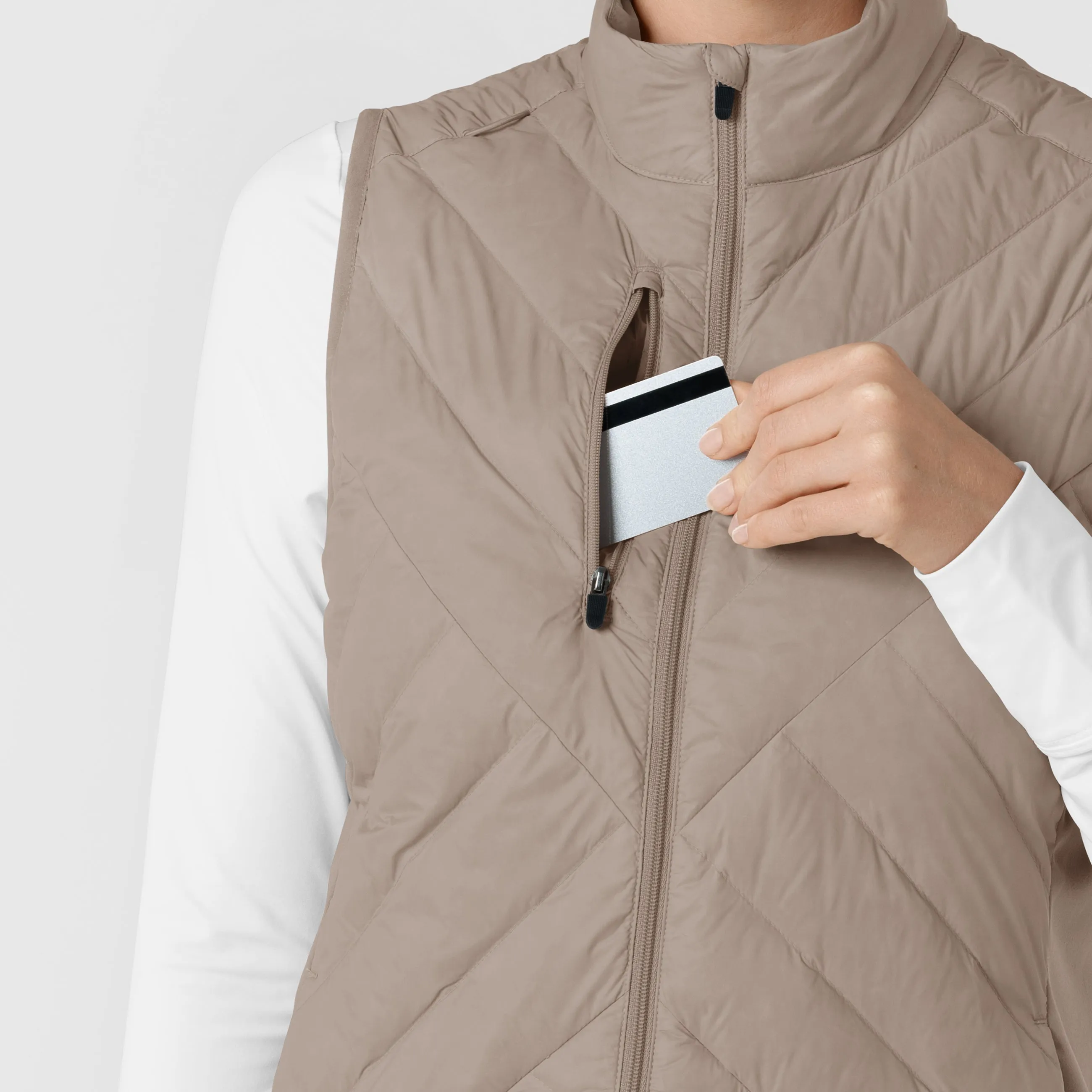 Layers 8277 Quilted Scrub Vest Haze
