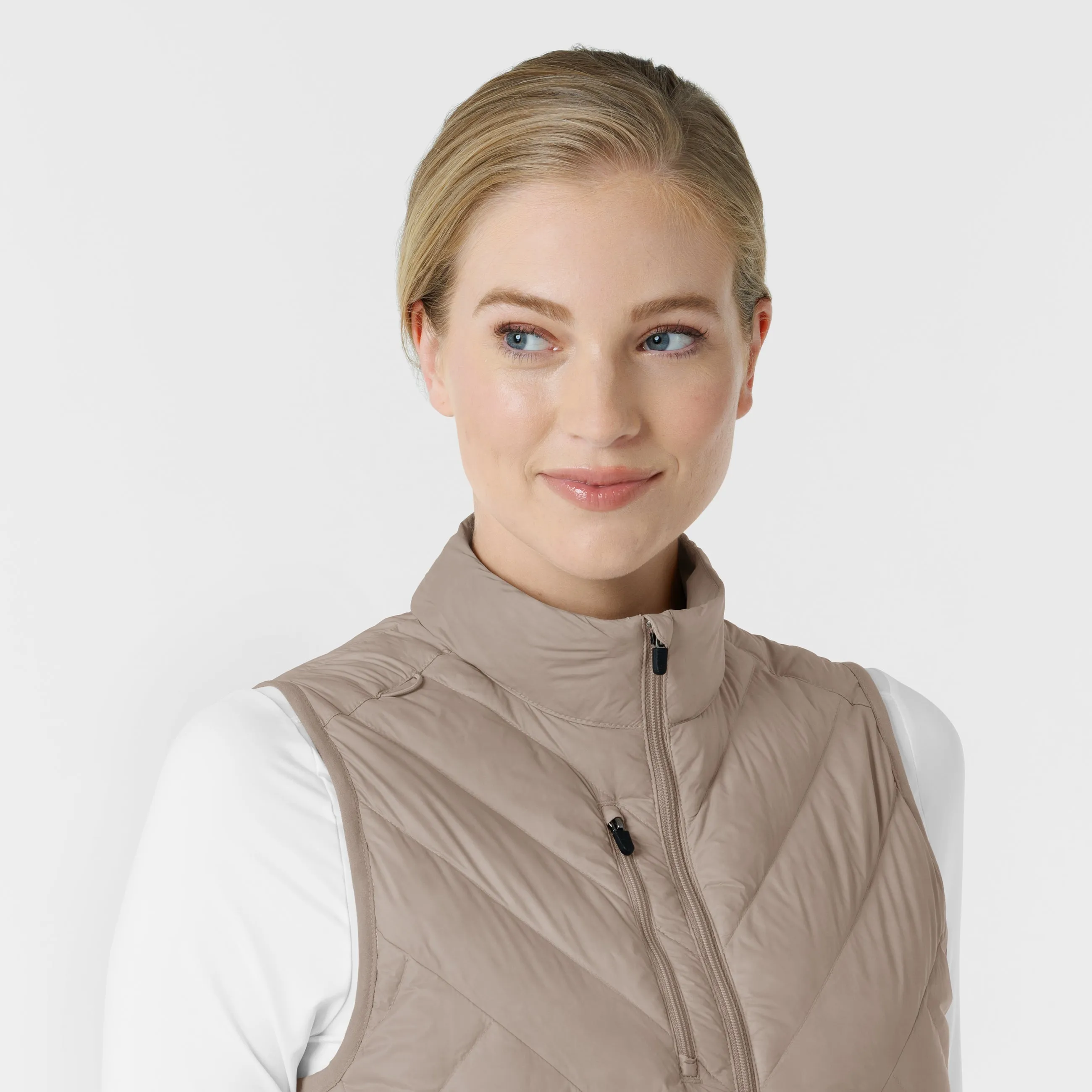 Layers 8277 Quilted Scrub Vest Haze