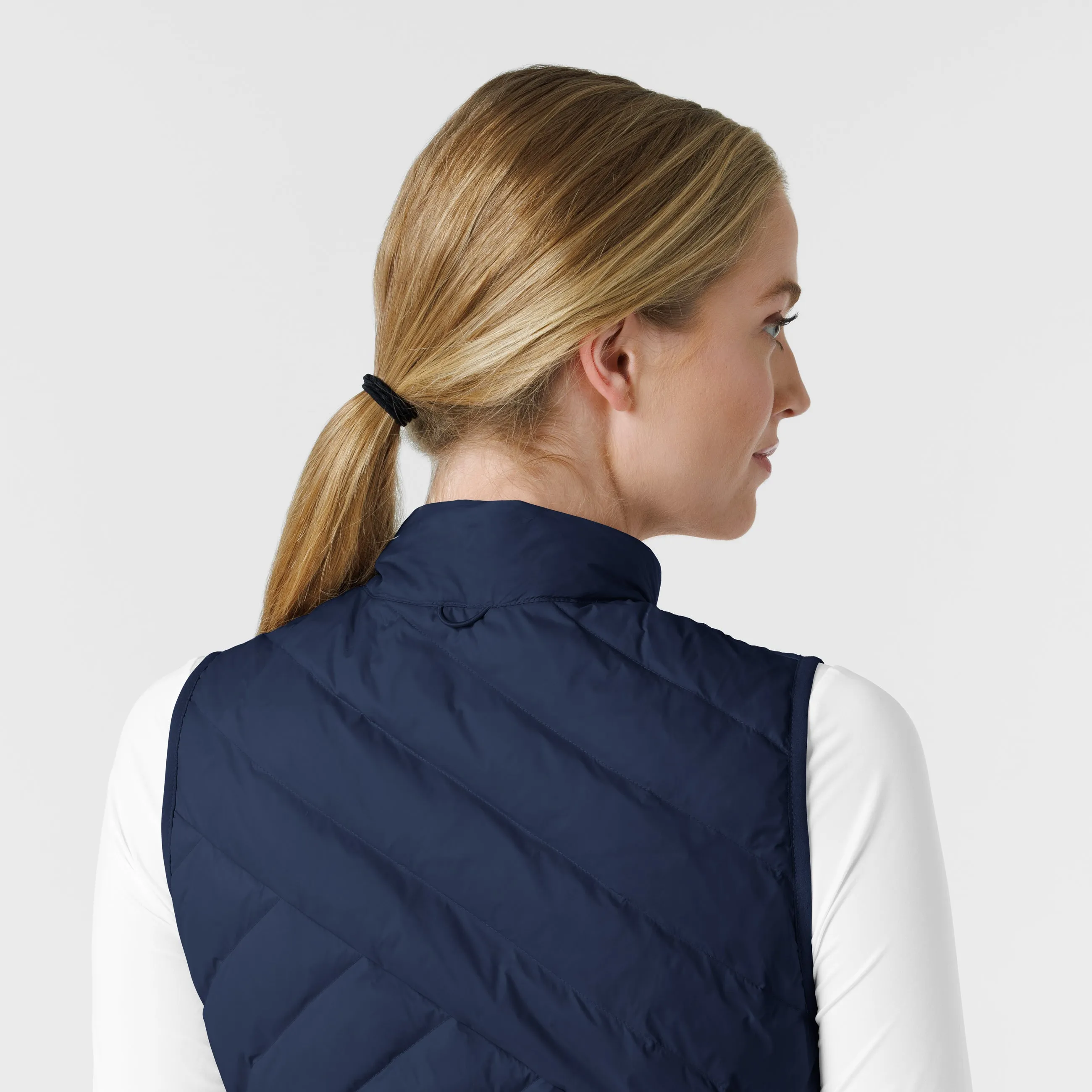 Layers 8277 Quilted Scrub Vest Navy