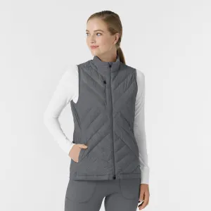 Layers 8277 Quilted Scrub Vest Pewter