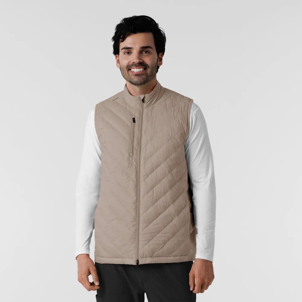 Layers 8377 Men's Quilted Scrub Vest Haze