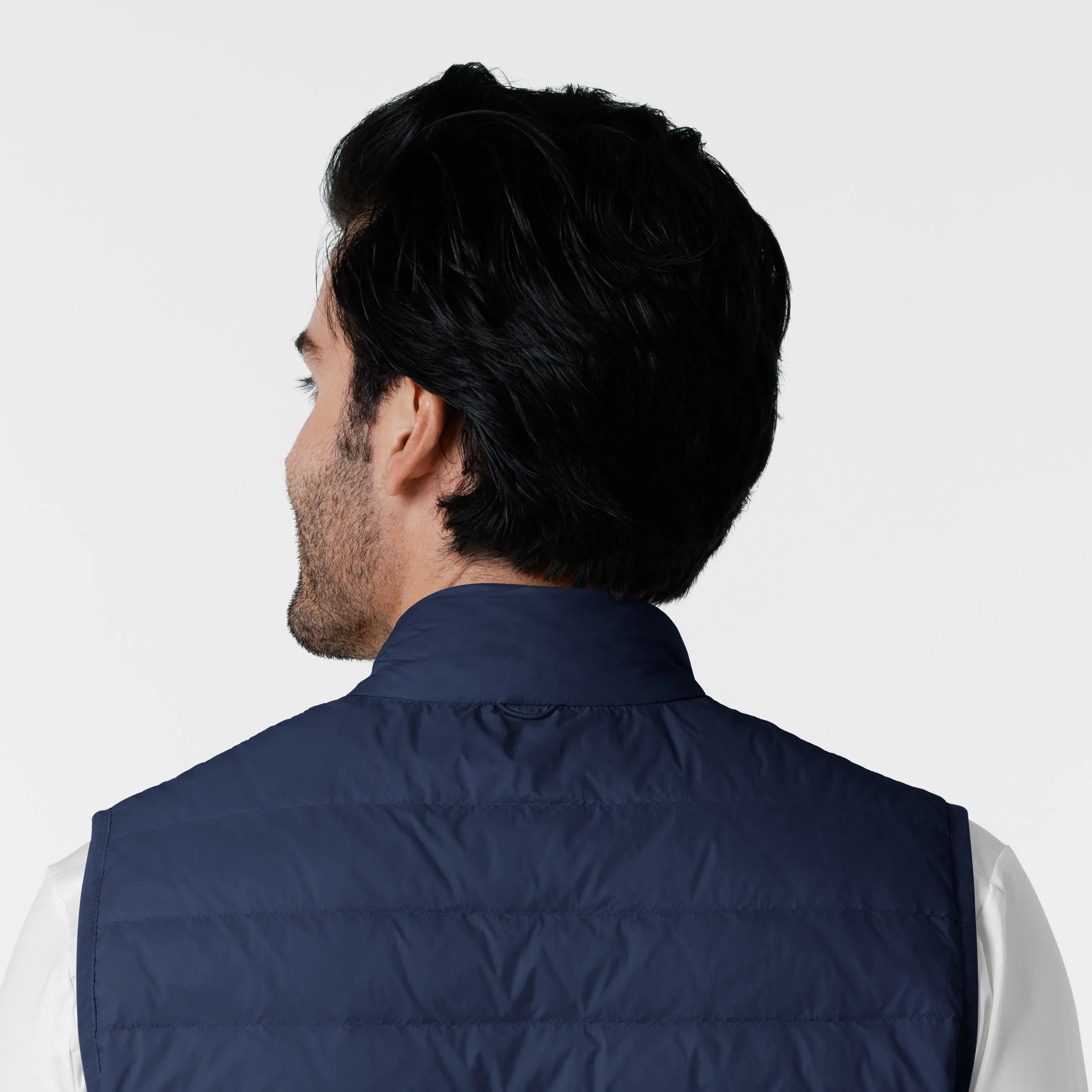 Layers 8377 Men's Quilted Scrub Vest Navy