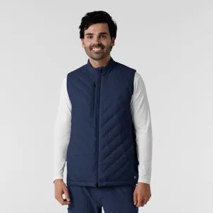 Layers 8377 Men's Quilted Scrub Vest Navy
