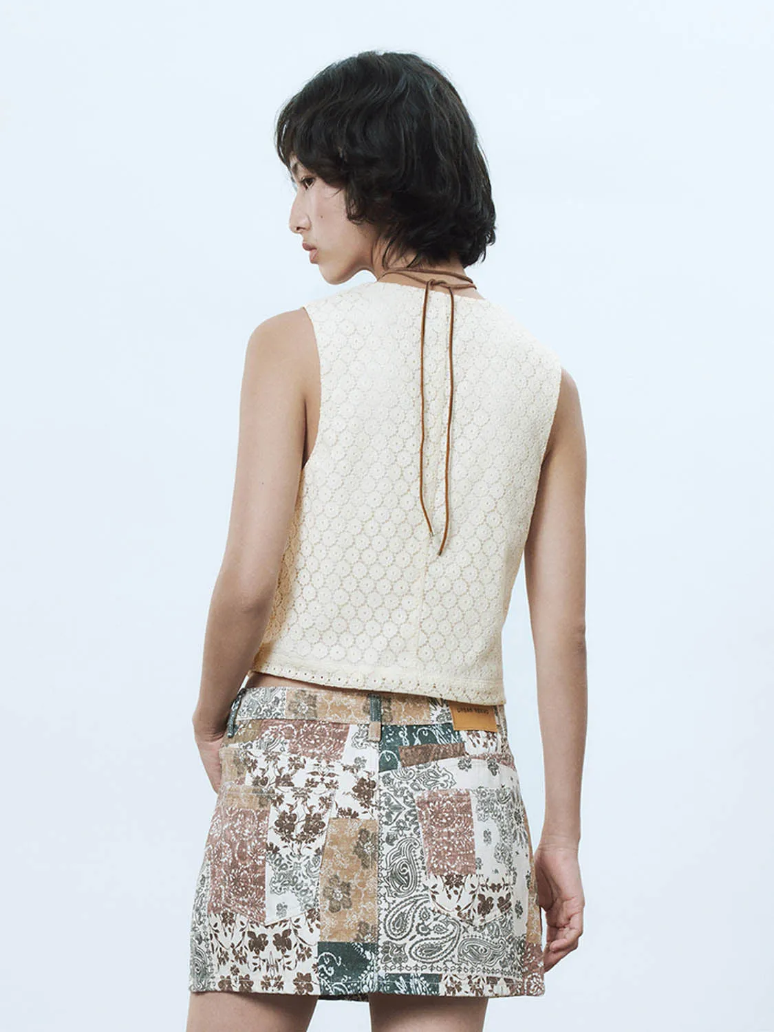 Leisure Lace Up Front Vests