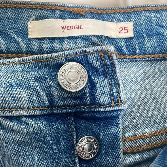 Levi's - Wedgie Denim Jeans High Waist - Blue - W25