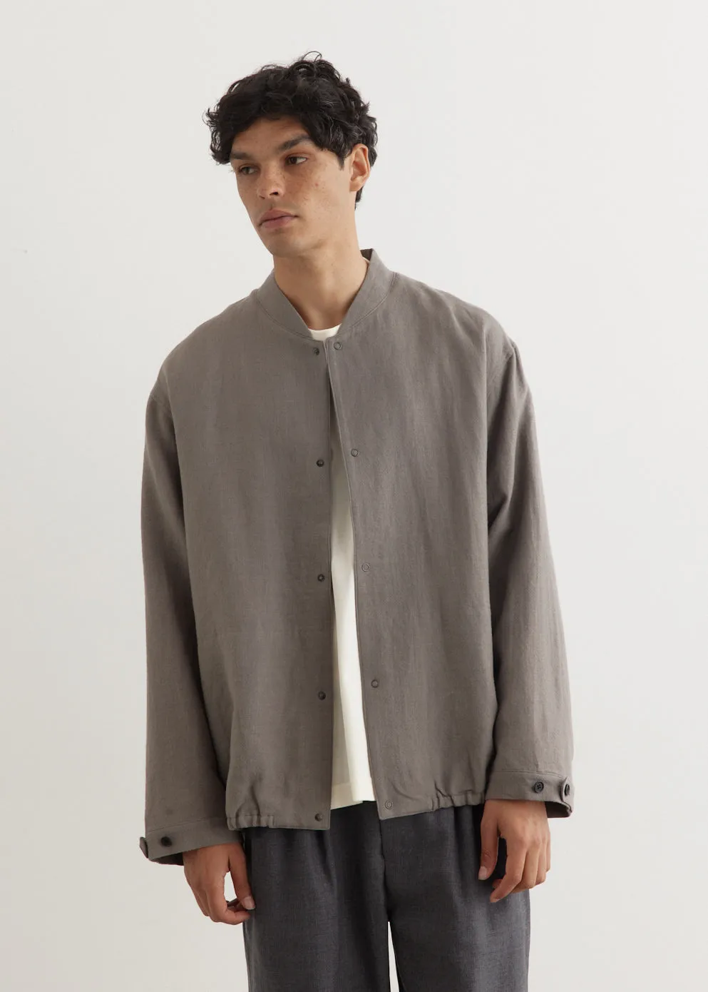 Linen Wool Mix Blouson