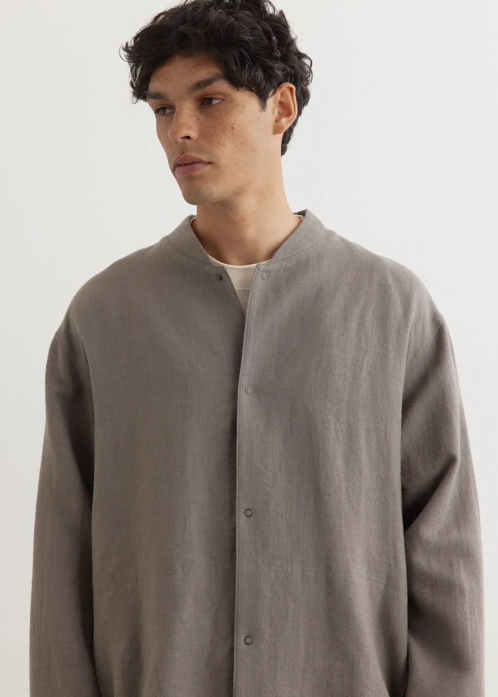 Linen Wool Mix Blouson