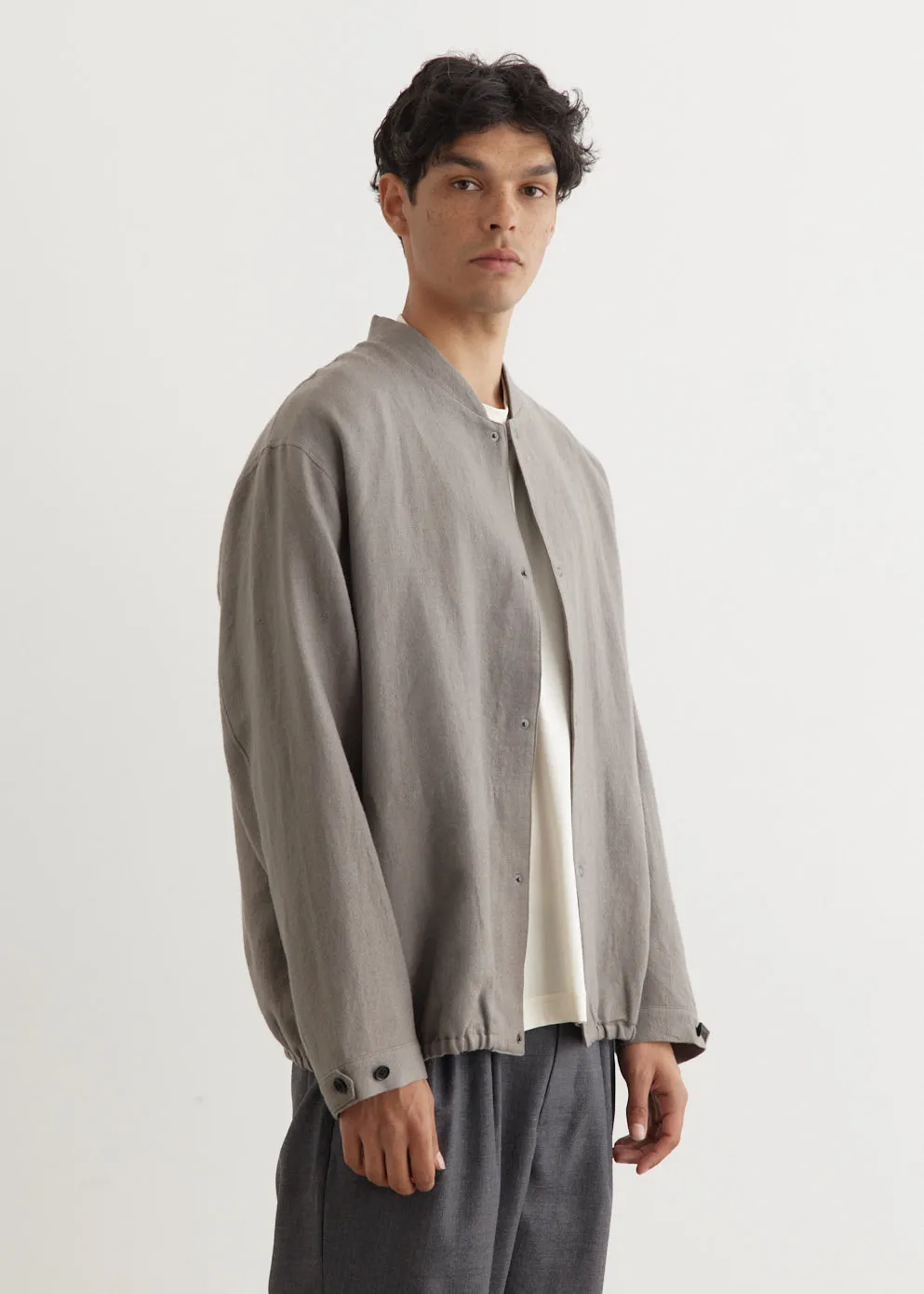 Linen Wool Mix Blouson