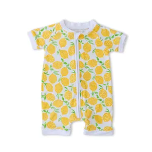 Little Sleepies Lemons Shorty Romper/Sleeper