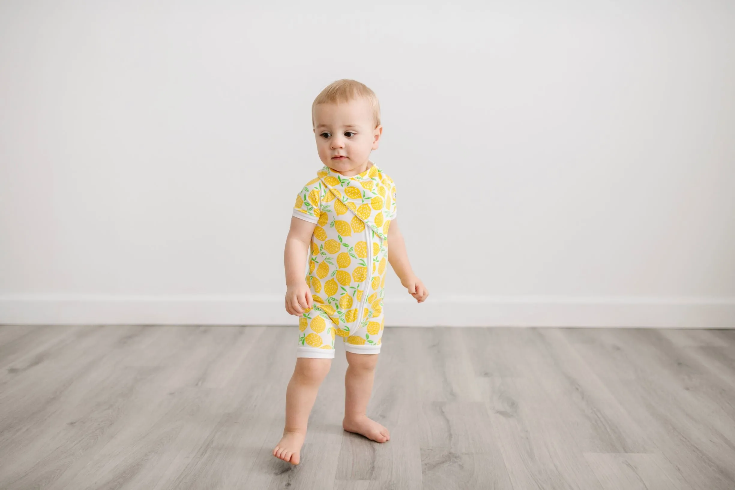 Little Sleepies Lemons Shorty Romper/Sleeper