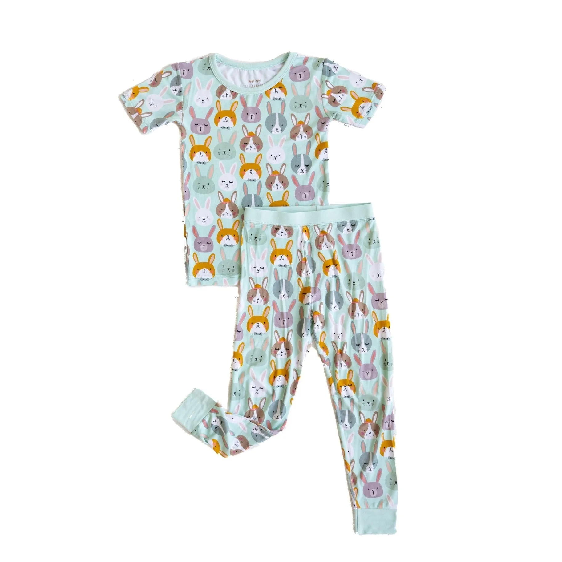 Little Sleepies Rad Rabbits Bamboo 2pc Pajama Set