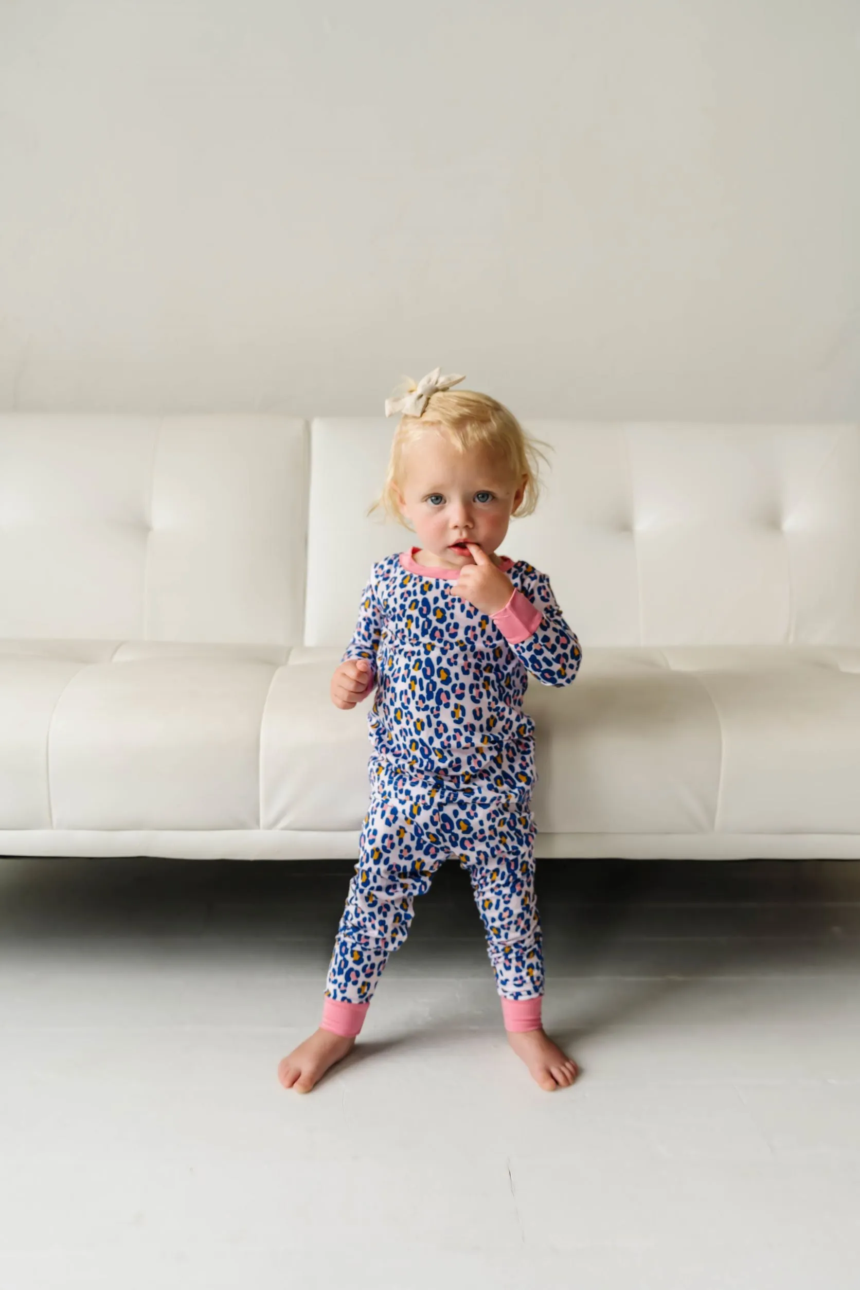 Little Sleepies Wild Leopard Bamboo 2pc L/S Pajama Set