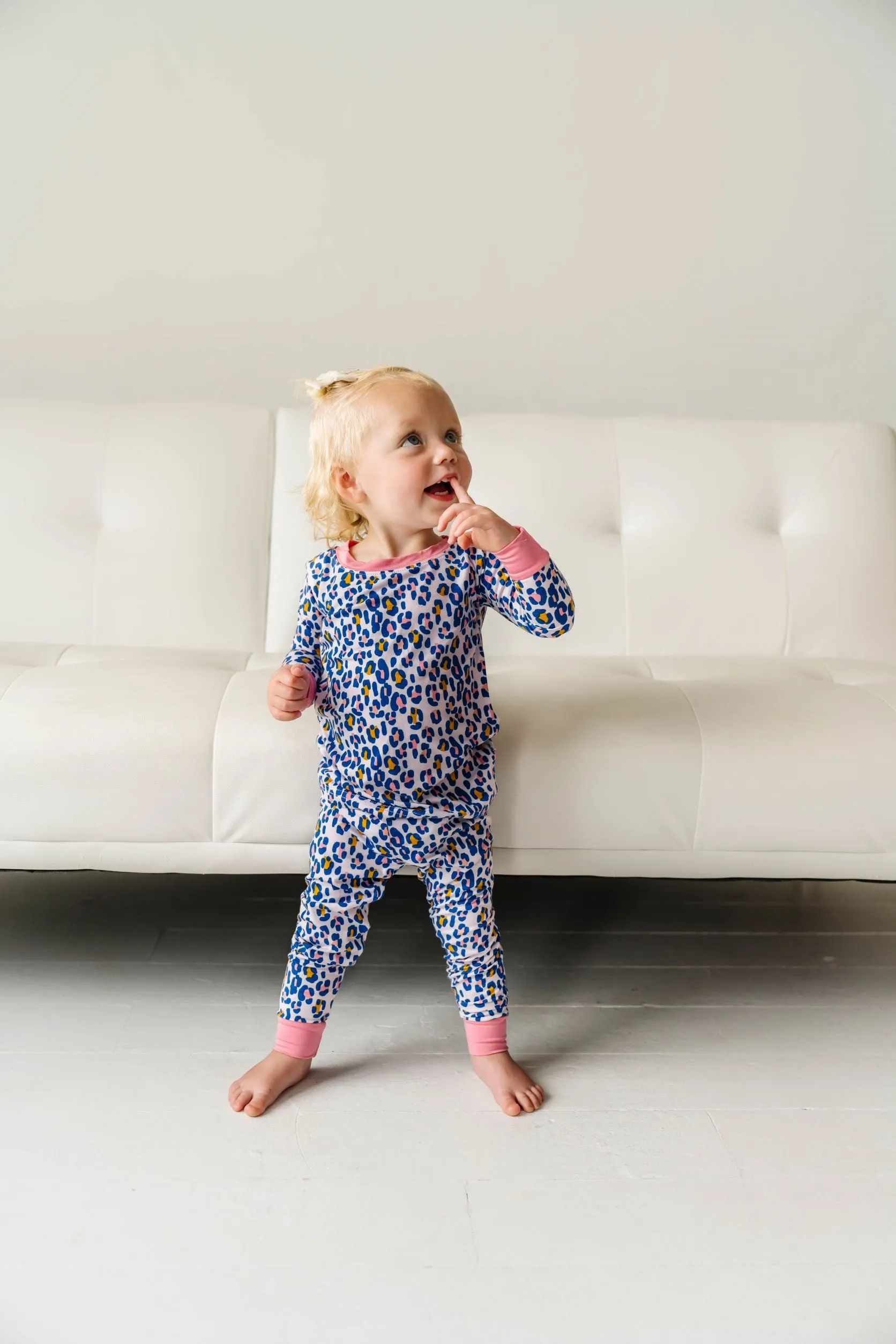 Little Sleepies Wild Leopard Bamboo 2pc L/S Pajama Set