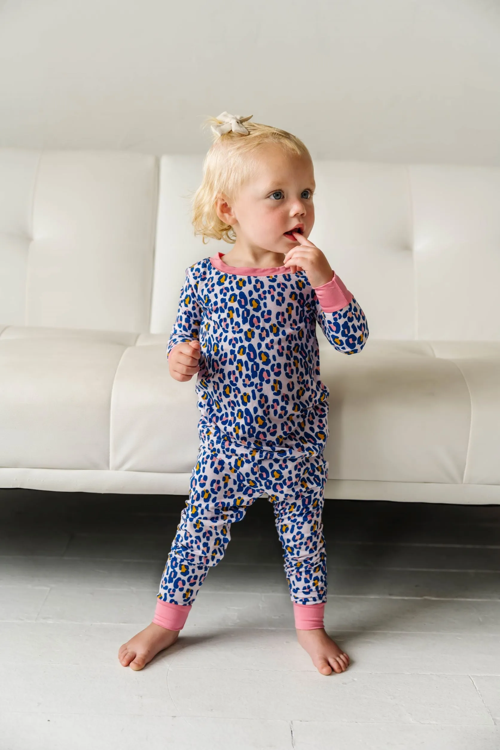 Little Sleepies Wild Leopard Bamboo 2pc L/S Pajama Set