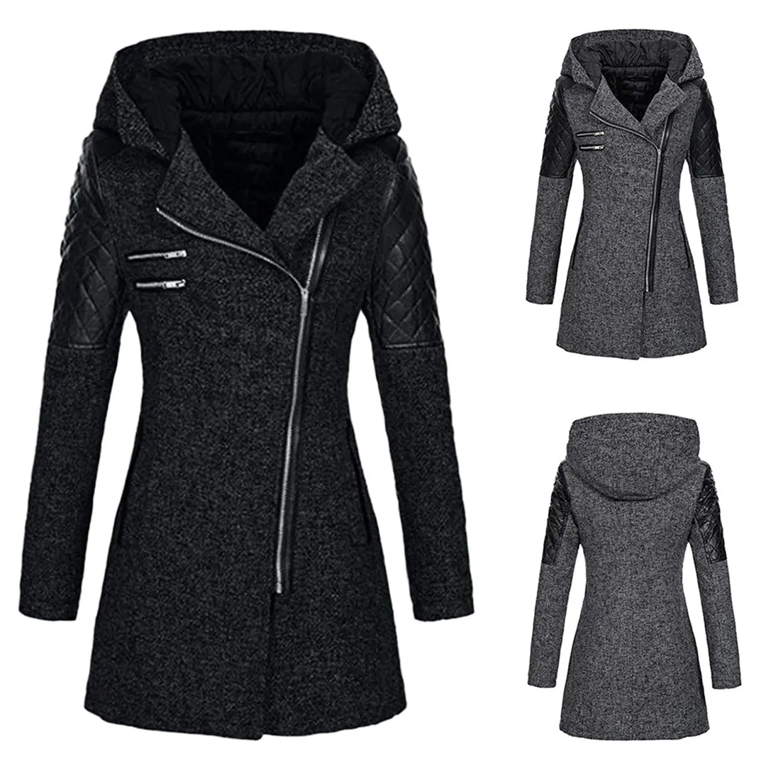 Long Winter Coat with Hood for Women