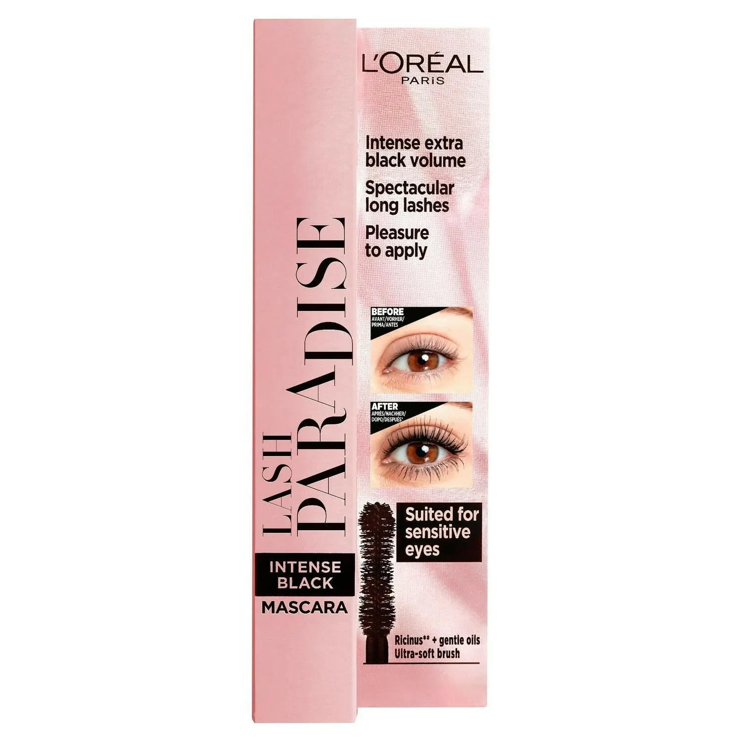 L'Oreal Paris Lash Paradise Castor Oil Enriched Mascara Intense Black