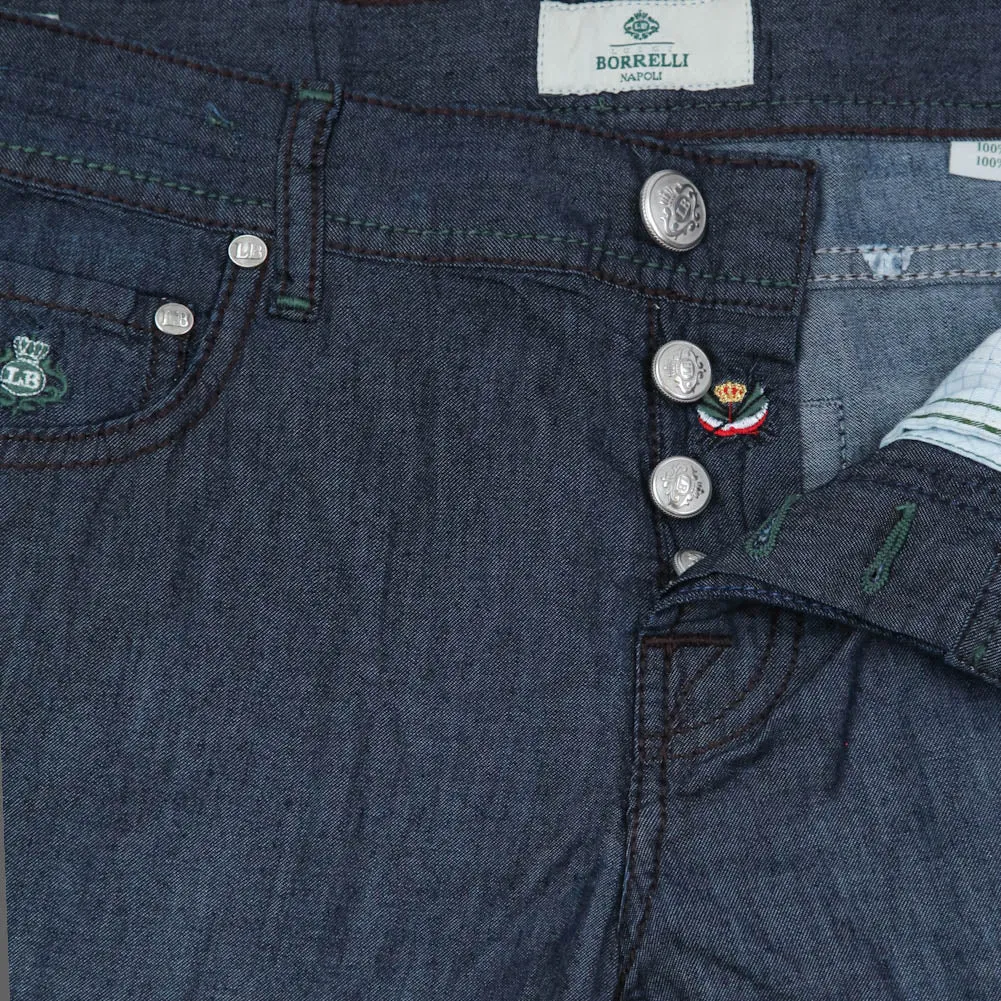Luigi Borrelli Denim Blue Jeans - Extra Slim - 35 US / 51 EU