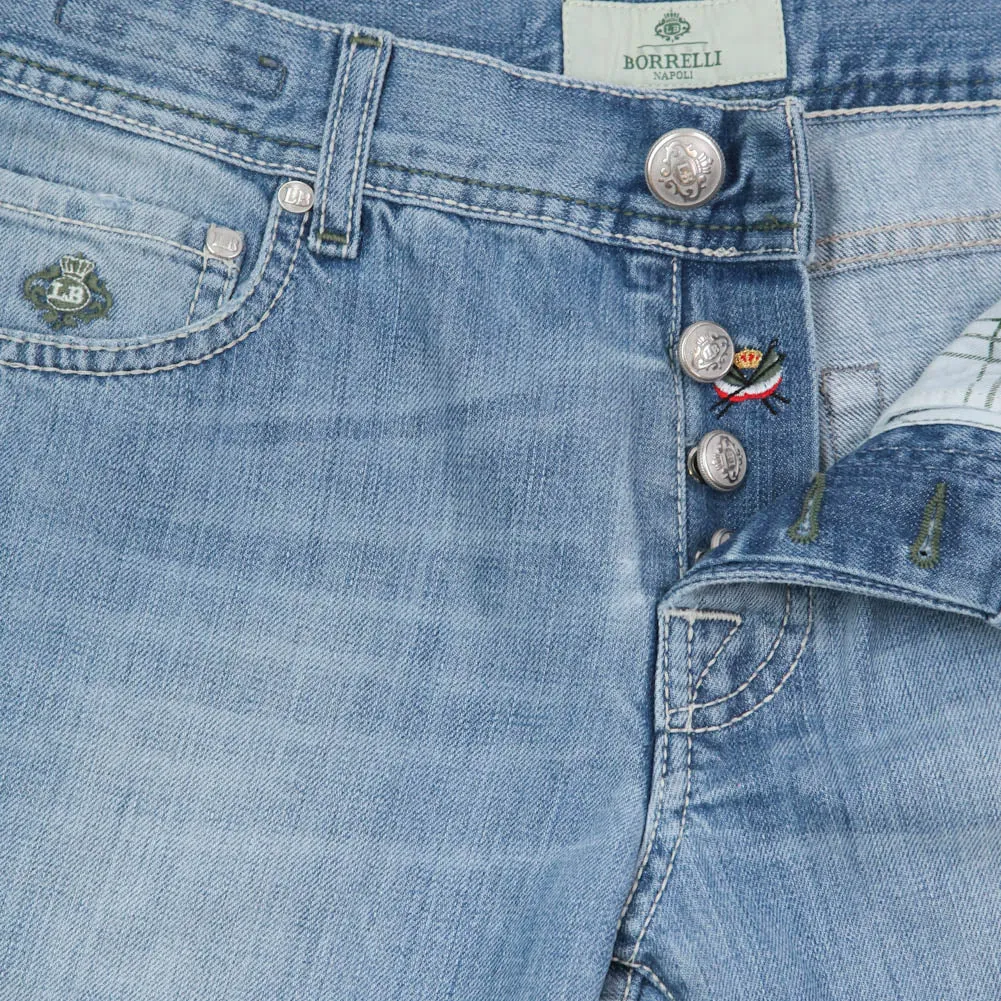 Luigi Borrelli Denim Blue Jeans - Extra Slim - 40 US / 56 EU