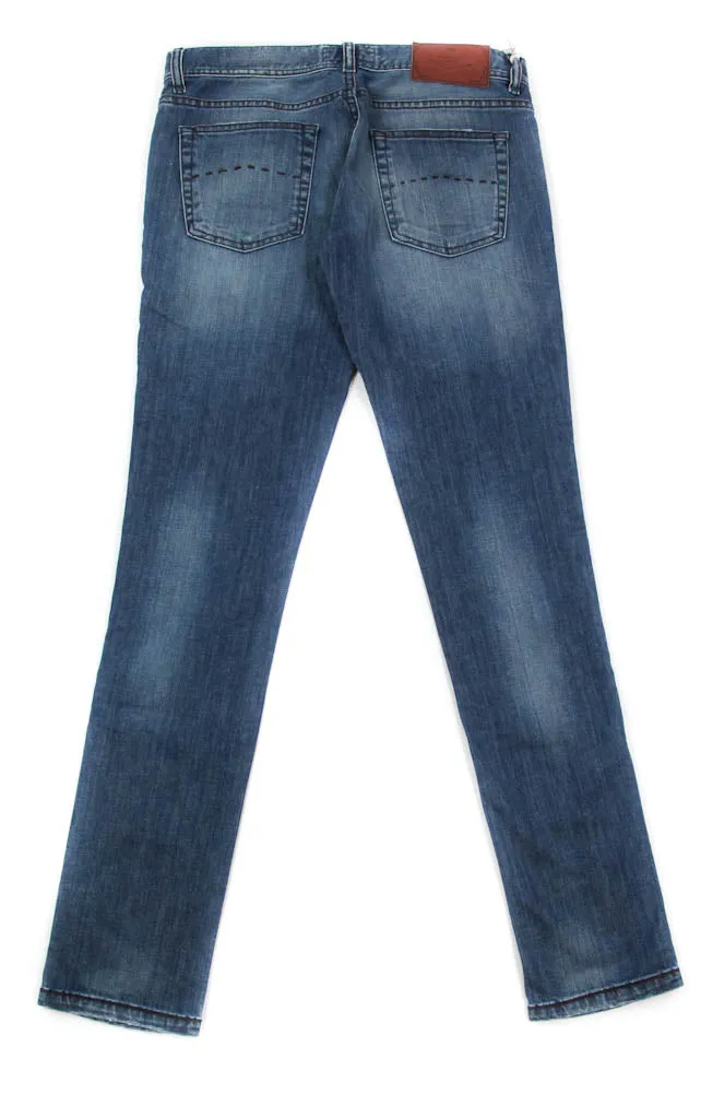 Luigi Borrelli Denim Blue Jeans - Super Slim - 42 US / 58 EU