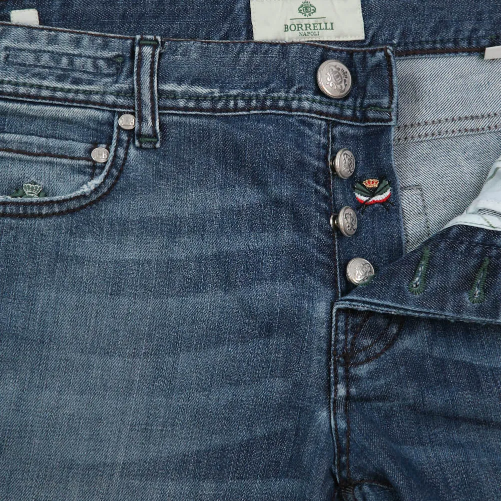 Luigi Borrelli Denim Blue Jeans - Super Slim - 42 US / 58 EU