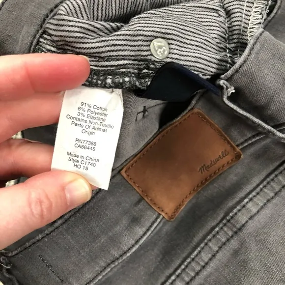 Madewell 29 10” High Riser Skinny Jeans