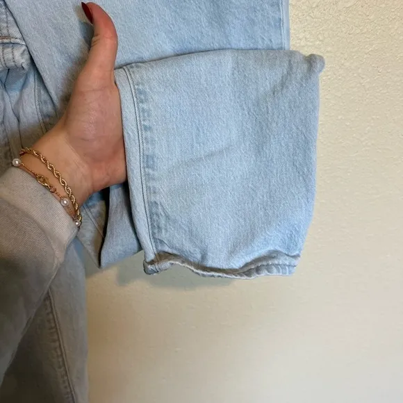 Madewell Paperbag Classic Straight Jeans in Broomfield Wash 27