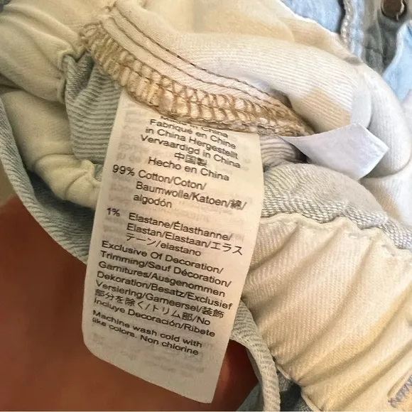Madewell Paperbag Classic Straight Jeans in Broomfield Wash 27