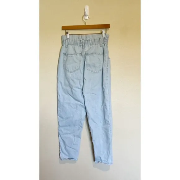 Madewell Paperbag Classic Straight Jeans in Broomfield Wash 27