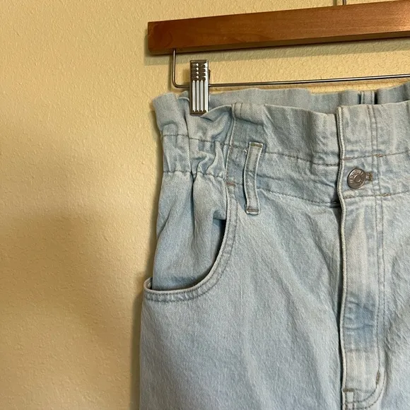 Madewell Paperbag Classic Straight Jeans in Broomfield Wash 27