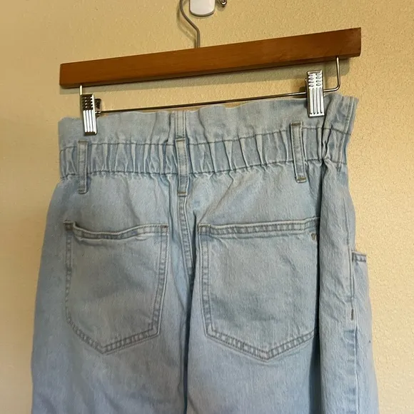 Madewell Paperbag Classic Straight Jeans in Broomfield Wash 27