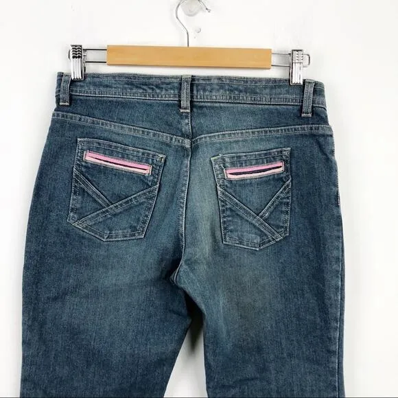 Marc Jacobs Boot Cut Pink Accent Pocket Jeans Sz 6